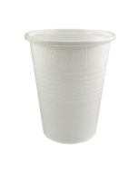 Huhtamäki pikari muovi 190/210ml valkoinen, 1 kpl=100 pikaria
