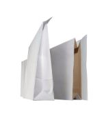 Näytepussi 250 x 480 x 70mm tarrasuljenta valkoinen