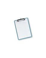 Kirjoitusalusta 230x315mm läpikuultava sininen